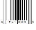 Barcode Image for UPC code 011770000039