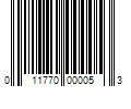 Barcode Image for UPC code 011770000053. Product Name: 