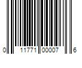 Barcode Image for UPC code 011771000076