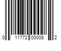 Barcode Image for UPC code 011772000082