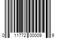 Barcode Image for UPC code 011772000099