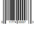 Barcode Image for UPC code 011774000073