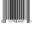 Barcode Image for UPC code 011776000071