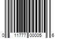 Barcode Image for UPC code 011777000056