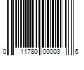 Barcode Image for UPC code 011780000036