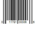 Barcode Image for UPC code 011781000066