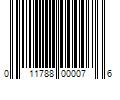 Barcode Image for UPC code 011788000076