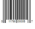 Barcode Image for UPC code 011790000057