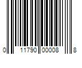 Barcode Image for UPC code 011790000088