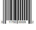 Barcode Image for UPC code 011793000092