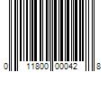 Barcode Image for UPC code 011800000428