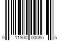 Barcode Image for UPC code 011800000855