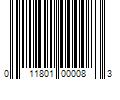 Barcode Image for UPC code 011801000083