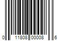 Barcode Image for UPC code 011808000086