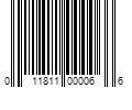 Barcode Image for UPC code 011811000066