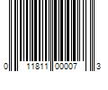 Barcode Image for UPC code 011811000073