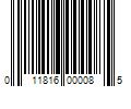 Barcode Image for UPC code 011816000085