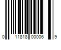 Barcode Image for UPC code 011818000069