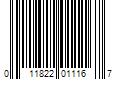 Barcode Image for UPC code 011822011167