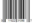 Barcode Image for UPC code 011822310987. Product Name: 