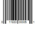 Barcode Image for UPC code 011833000051