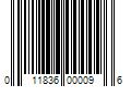 Barcode Image for UPC code 011836000096