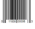 Barcode Image for UPC code 011838000063