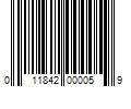 Barcode Image for UPC code 011842000059