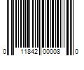 Barcode Image for UPC code 011842000080