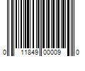 Barcode Image for UPC code 011849000090