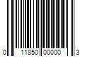 Barcode Image for UPC code 011850000003