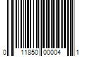 Barcode Image for UPC code 011850000041