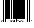 Barcode Image for UPC code 011853000079