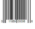 Barcode Image for UPC code 011859000066