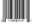 Barcode Image for UPC code 011859001971