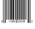 Barcode Image for UPC code 011860000062