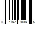 Barcode Image for UPC code 011861000085