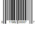 Barcode Image for UPC code 011862000077