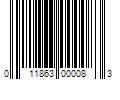 Barcode Image for UPC code 011863000083