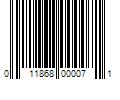 Barcode Image for UPC code 011868000071