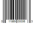 Barcode Image for UPC code 011869000063