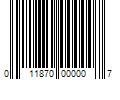 Barcode Image for UPC code 011870000007