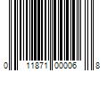 Barcode Image for UPC code 011871000068