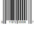 Barcode Image for UPC code 011872000067