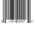 Barcode Image for UPC code 011874000072