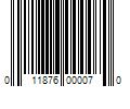 Barcode Image for UPC code 011876000070