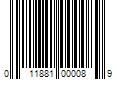 Barcode Image for UPC code 011881000089