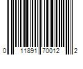 Barcode Image for UPC code 011891700122