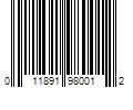 Barcode Image for UPC code 011891980012