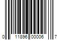 Barcode Image for UPC code 011896000067